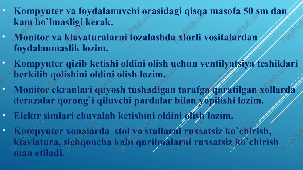 texnika xavfsizligi qoidalari - Page 3