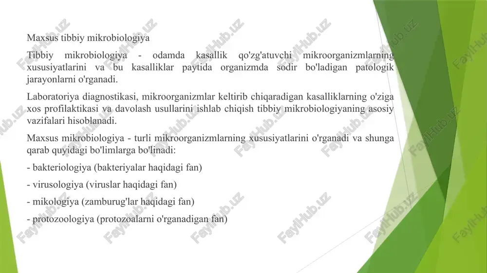 shxis: roentgen, mri, suyak aspiratlari endokardit: yurakning ichki qatlami yalliglanishi. bunda bakterialar qon oqimi bo’ylab harakat qiladi eksfoliativ kasallik. eritrodermiya - umumiy eksfoliativ dermatit bo'lib, bemorning terisining 90% yoki undan ko'prog'ini qamrab oladi. “stafilokokk teri kuyish sindromi” sifatida tanilgan epidermal toksin s.aureus tomonidan terida ishlab chiqariladi va qon oqimi bilan epidermisga o’tadi, u yerda hujayra qatlamining bo’linishiga olib keladi. tosik shok sindromi. s.aureus tomonidan chiqarilgan toksin ishlab chiqarilib qon oqimiga kirganda yuzaga keladi. bu quyidagi belgilar bilan tavsiflanadi: stafilokokk bilan oziq-ovqatdan zaharlanishi s.aureus ko’payganda va endotoksin hosil qilgan ovqatni istemol qilganda yuzaga keladi alomatlar: ko’ngil aynishi, qorin dam bo’lishi, bosh og’rig’i laboratoriya diagnozi namuna olish: pyojenik lezyonlardan yiring septisemiyadan qon meninggitdan miya omurilik suyuqligi nafas olish yo’llari infeksiyadan balg’am oziq-ovqatdan zaharlanganda qusish yoki najasdan siydik chiqarish infeksiyasidan o’rta oqim siydigi shubhali tashuvchilardan burun tamponi mikroskopik tekshiruv gram bo’yash - gram musbat morfologiyasi – koklar sharsimon tuzilishi – bir hujayrali yoki …