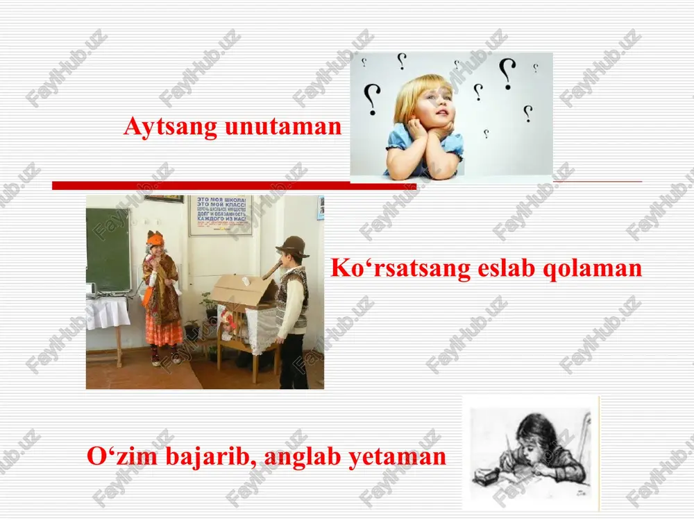 ta'lim barcha ta'limning asosiy poydevori hisoblanadi. uning asosiy vazifasi: bolaning o`qishga bo`lgan ijobiy munosabatini, bugungi kunda eng zarur bo`lgan o`qish savodxonligi, turli ma'lumotlar bilan ishlash, asosiy matematik amallarni bilish va ularni kundalik hayotda qo’llay olish, mantiqiy va ijodiy fikrlash, o`z-o`zini boshqarish, jamoada o`zini tuta bilish, yozma va og`zaki muloqot madaniyati qoidalarini egallash, ta'limiy faoliyatni tashkil etish kabi ko`nikmalarni shakllantirishdan iborat. metod aslida yunoncha „metodos" so'zidan olingan bo'lib, „bilish va tadqiqot yo'li", „nazariya", „ta'limot" kabi ma'nolarni bildiradi. metodika (yun. „methodike") biror ishni bajarish, amalga oshirish, ado etish metodlarming, tisullarining yig'indisi yoki o'qitish usullari haqidagi ta'limot- ta'lim berish metodlari, yo'llari va vositalari haqidagi fandir. boshlang'ich sinflarda ona tili o'qitish metodikasi fanining predmeti o'quvchilarga o'zbek tilini o'rgatish yo'llari va vositalari, ona tilini egallash, ya'ni nutqni, o'qish va yozishni, grammatika va imloni o'zlashtirib olish to'g'risidagi ilmdir. metodika maktab oldiga qo'yilgan ta'lim va tarbiyaviy vazifalardan kelib chiqib, ona tilini o'rgatishning vazifalarini va mazmunini belgilaydi, ta'lim-tarbiya …