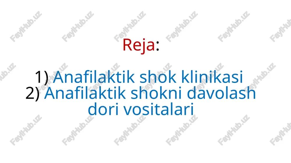 ya tasirlari : preparat surtilgan sohalarda giperemiya, shish, qichishish, eshakemi, toshma, steroidli xusnbuzarlar, purpura, teleangioektaziyalar, achishish, ta‘sirlanish va terini qurishi paydo bo‘lishi mumkin. deksamitazon 4-8 mg v/i ga yuboriladi . farmakodinamikasi deksametazon-darnisa – glyukokortikoidli ta‘sir ko‘rsatuvchi buyrak usti bezining sun‘iy gormonidir (kortikosteroid). yallig‘lanishga qarshi va immunosupressiv ta‘sir ko‘rsatadi, shuningdek energetik metabolizm, glyukoza almashinuvi, gipotalamus sekresiyasi omilini faollashishiga (manfiy teskari bog‘lanishi orqali) va adenogipofiz trofik gormoniga ta‘sir etadi. qoʻllanishi o‘tkir buyrak usti bezining yetishmovchiligida,revmatoid artrit, yuvenil revmatoid,po‘rsildoq; og‘ir ko‘pshaklli eritema (stivens-djonson sindromi),shok; anafilaktik shok (adrenalin buyurilgandan keyin vena ichiga); qisqa vaqt davomida davolagandagi nojo‘ya reaksiyalar ruhiyat tomonidan: ruhiy buzilishlar. meda-ichak yo‘llarii tomonidan: yara kasalligi, o‘tkir pankreatit. moddalar almashinuvi va metabolizm tomonidan: uglevodlarlarga nisbatan tolerantlikni pasayishi, ishtahani oshishi, tana vaznini oshishi, gipertrigliseridemiya bronxospazmni bartaraf etish uchun 2,4% li 10 ml eufillin venadan yuboriladi. bu maqsadda salbutamol ingalyatsiyasini ham berish mumkin. eufilin faol modda aminofilin farmakodinamikasi preparat fosfodiesterazni ingibitr qiladi, to’qimalarda siklik adenozin …