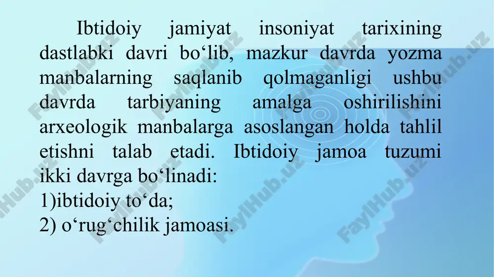 mavzularni qiziqarli, asosan, ko‘rgazmali bayon etish va xokazoga e’tibor berish kerakligini uqtiradi. asarlari: «tadbir al-manozil», «tib qonunlari» «axloq haqida risola», «burch haqida risola», «al-konun», «ishq haqida risola», «xay ibnyakzon», «donishnoma» va boshqalar. ta’lim-tarbiyaga doir qarashlari: ibn sinoning fikricha insonlar xulq-atvorida bir qancha nuqsonlar bor. bular: aldash, rashk, o‘ch olish, adovat, bo‘xton, irodasizlik kabilardir. olim birinchi o'ringa tibbiyot fanlarini qo‘yadi. falsafani esa ikki - nazariy va amaliy guruhga bo‘ladi. u birinchi guruhga etika, iqtisod, siyosatni kiritadi. ikkinchi guruhga fizika, matematika, metafizika va dunyo qonuniyatlarini o'rganuvchi barcha fanlarni kiritgan. ibn sino bilim olishda bolalarni jamoa bo‘lib maktabda o‘qitish zarurligini ko‘rsatadi va ta’lim jarayonida quyidagilarga rioya etish zarurligini ta’kidlaydi: 1) bolaga bilim berishda birdaniga kitobga band qilib qo‘ymaslik; 2) ta’limda yengildan qiyinga qarab borish orqali bilim berish; 3) olib boriladigan mashqlar bolalar yoshiga mos; 4) o'qitishda jamoa bo’lib maktabda o‘qitishga e’tibor berish; 5) bilim berishda bolalarning mayli, qiziqishi va qobiliyatini hisobga olish; 6) …
