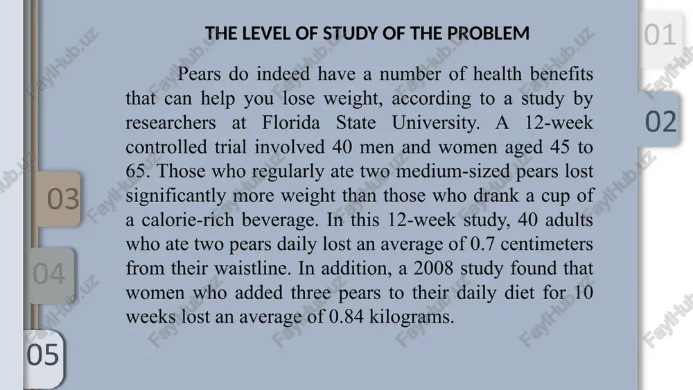 35 2.07 sorbitol (g) 3.3 0.4 nd nd nr vitamin c (mg) 4 4 4 53 45 potassium (mg) 112 96 346 147 158 gi (mean) 33-42 (38) 28-44 (36) 47 33-40 na our experiments and results 1. amount of vitamins in 100 g of sample extract, mg vitamin c boosts the immune system, promotes skin health, and aids in wound healing amount in 100 g of sample, mg [value],145 [value],603 vitamin b1 vitamin b3 vitamin pp vitamin b9 vitamin b2 vitamin b6 vitamin b12 vitamin c 1018 1150 0 1135 1155 0 0 3758 rutin is a blood vessel-protecting substance. it strengthens capillaries and reduces their fragility. this helps reduce bleeding, blood pressure, and other vascular problems 2. amount of polyphenols in 100 g of extract sample, mg phenol compound name gallic acid rutin salicylic acid quercetine apigenin kaempferol amount in 100 g of sample, mg 7,248 24,433 1,880 …
