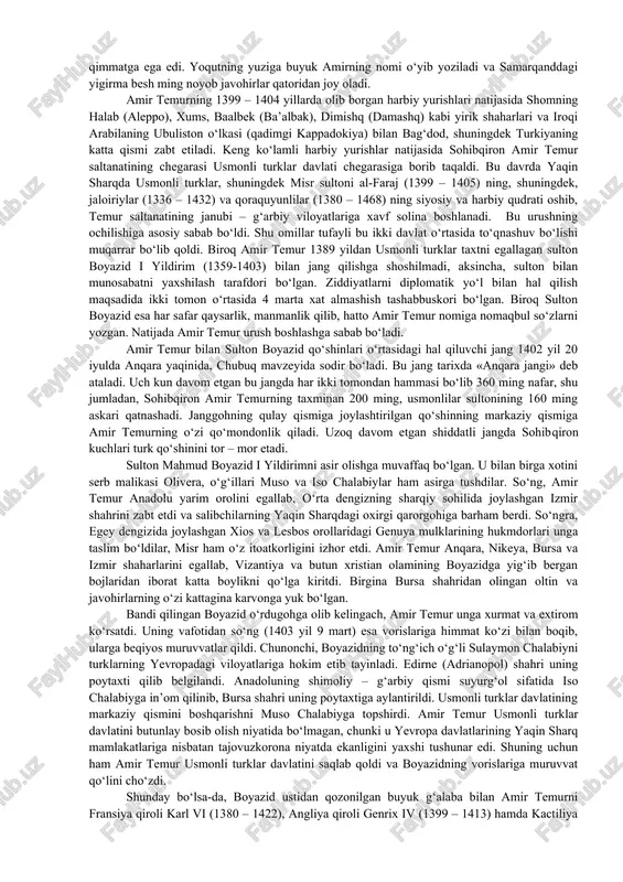 hududda yashovchi elu elat va xalqlarni yagona davlatga birlashtirdi. bu shubhasiz, movarounnahr aholisi taqdirida ijobiy ahamiyat kasb etdi. biroq, amir temur bu bilan qanoatlanmadi. tez orada u qo‘shni davlatlar va xalqlar ustiga yurish qilib, ularni o‘ziga bo‘ysundirish va markazlashgan buyuk saltanat barpo etishni o‘z oldiga maqsad qilib qo‘ydi. bu davrda oltin o‘rda, xuroson va erondagi ijtimoiy – siyosiy vaziyat uning uchun juda qo‘l keldi. amir temur harbiy yurishni xurosondan boshladi. 1381 yil u hirotni egalladi. saraxs, jom va qavsiya shaharlari jangsiz taslim bo‘ldi. xuroson, xususan uning poytaxti hirot strategik jihatdan muhim ahamiyatga ega bo‘lib, eron, iroq, shom va boshqa mamlakatlarga o‘tishda ko‘prik vazifasini o‘tardi. 1381 – 1384 yillar davomida amir temur eronning katta qismini egalladi. avval 1381 yilda kalot, turshiz va sabzavor, 1382 yilda tus, qalot shaharlari, 1383 yilda esa butun xuroson va mozandaron (erondagi tarixiy viloyat) bo‘ysundiriladi. 1384 yilda esa astrobod viloyati va ozarbayjonning omul, sori, sultoniya va tabriz …