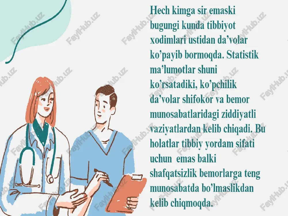 vrach va bemor munosabatlarining etik modellari - Page 3
