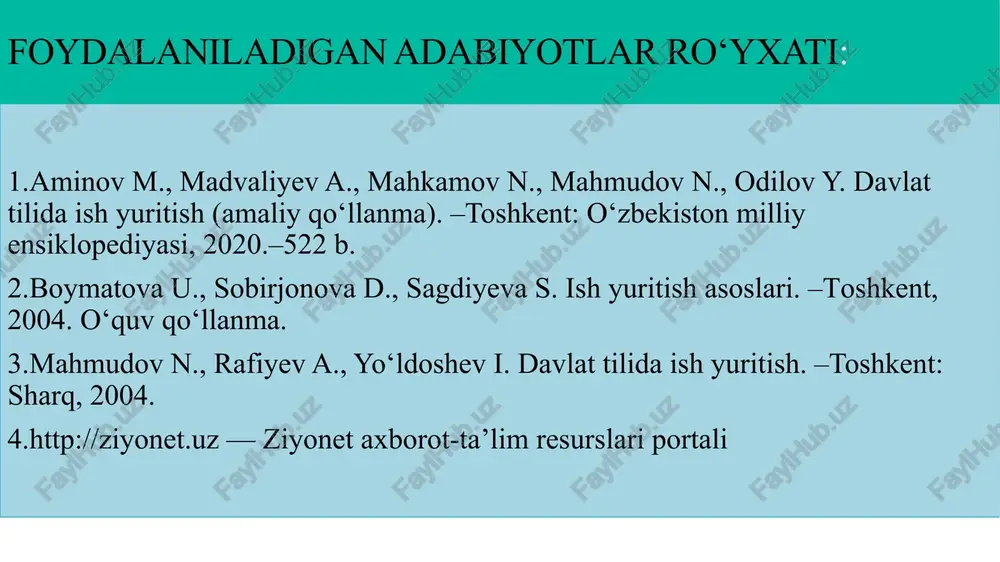 ma’ruzasi konfrensiyasining faxriy yorlig‘i bilan taqdirlandi. n.shukurov fakultetining jamoat ishlarida faol qatnashadi, fakultetning “yosh fiziklar” devoriy gazetasiga muharrirlik qiladi. u kamtarin va to‘g‘riso‘zligi, mehribonligi tufayli hamkurslari hurmatiga sazovor bo‘lgan. tavsifnoma sobir rahimov tuman hokimyatiga taqdim qilish uchun berildi. dekan (imzo) o.r. azizov. kasaba uyushmasi raisi (imzo) a.r.miraliyeva (muhr) (sana) tavsiyanoma biror shaxsni ma’lum lavozimga yoki turli tashkilotlarga a’zo bo‘lish uchun tavsiya etish maqsadida tuziladigan rasmiy hujjat tavsiyanoma deyiladi. u ma’muriyat yoki alohida shaxs tomonidan berilishi mumkin. tavsiyanoma matnida tavsiya qilinayotgan shaxsning xususiyatlari – mutaxassis sifatidagi malakasi, oilaviy, axloqiy jihatlari va faoliyatiga baho beriladi, u tavsiya etilayotgan lavozim yoki tashkilotga a’zo bo‘lishga munosib ekanligi yuzasidan ishonch bildiriladi. tavsiyanoma ba’zi xususiyatlariga ko‘ra tavsifnomaga o‘xshaydi, shu sababli ularning ko‘pchiligi tavsifiy tavsiyanoma shaklida bo‘ladi. ular orasidagi asosiy farq shundaki, tavsifnomalarda shaxsning barcha ijobiy, salbiy xususiyatlari qayd qiinadi. tavsiyanomalarda esa uning ijobiy xususiyatlari ko‘rsatilishi bilan birga, keyinchalik uning zimmasiga yuklatiladigan vazifani bajara olishiga ishonch bildiriladi …