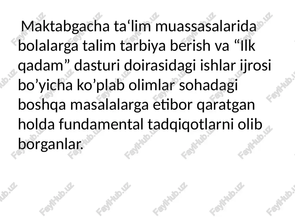 maktabgacha ta’lim tashkilotlarida ilk qadam davlat dasturi - Page 3