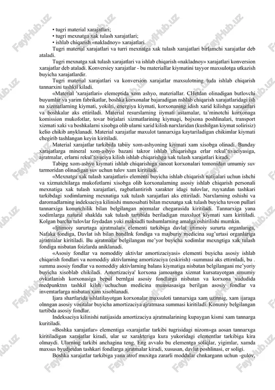 , bu uzining urganish predmeti mavjud. u belgilar chegaralarini aniklab olishdan oldin tadbirkorlik tushunchasida tuxtalish kerak va ba’zi savollarga javob berish lozi. xususan, tadbirkorlik faoliyatining shakllari kanchalik turli tuman, moliya va tadbirkorlikning uzaro alokasi nimada namoyon buladi, bu tushunchalar «biznes» suzi bilan kanday boglik kabi savollarga javob berish lozim. ma’lumki ingliz tilidan tarjima kilinganda, biznes bu '-ish, mashgulot, kasbdir, kengrok ma’noda olganda esa-foyda keltiruvchi iktisodiy faoliyatidir. tadbirkorlik esa bu eng avvalo xujalik faoliyatidir, ya’ni maxsulot ishlab chiqarish va sotish, ishlar bajarish, xizmatlar kursatish yoki iste’molchiga kerak bulgan tovarlarni olib sotish bilan boglik bulgan faoliyatdir.. u doimmiy xarakterga ega va kuyidagi bilan ajralib tu radi: 1. faoliyat yunalishlarini va usullarini tanlash erkinligi, karorlar kabul kilinishdagi mustakilligi bilan (albatta, konunlar va axlokiy normalar doirasida); 2. kabul kclinayotgan karorlar va ularning okibatlari uchuchun javobgarligi bilan; 3. faoliyataing bu turi risk zarar kurish va bankrotlik xolatlaridan xoli emas. va nixoyat, tadbirkorlik anik foyda olishga …