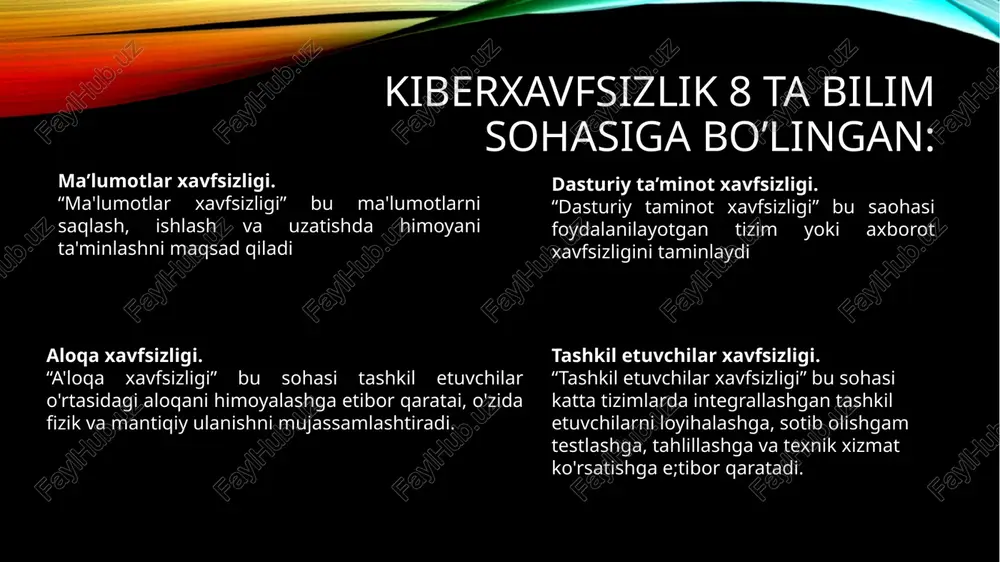 fsizlik tahdidlari: hacking kutilayotgan yoki manbai bilan aloqada bo'lgan moddalar orqali, bitta tizimni boshqa tizimlar orqali buzib olish orqali. 3. media aktivlarini himoya qilish bosqichlari: kirish nazoratini qo'llash vazifalarga asosan kirishlarni cheklash uchun ketma-ket nazoratni amalga oshiring. xavfsiz parollarni va ko'p faktorli autentifikatsiya usullarini ishlatish orqali foydalanuvchilarni himoya qiling. arxivlash va qayta tiklash media aktivlarini nomalum o'chirib tashlash, texnikaviy xatoliklar yoki siber hujumlar holatida ma'lumot yo'qotishdan himoya qilish uchun mediya aktivlarini qayta tiklashning muqobilini o'rnatish. tizimda bo'lgan xatoliklarga qarshi bo'lish uchun tanasi tizimlarni o'rnatish. shifrlash hisobotda foydalanuvchi hujumlaridan himoya qilish uchun media aktivlarini shifrlang. ma'lumotlarni uzatish jarayonida shifrlangan tarzda himoya qilish uchun xavfsiz aloqa protokollarini ishlatish. digital rights management (raqamli hak) raqamli hakni boshqarish uchun drm echimlarini foydalaning. media tarkibining noyob foydalanishini nazorat qilish va taqiqlash uchun drm echimlaridan foydalaning. watermarking (rezerv saqlash tizimlari) media aktivlarini yo'qotish o'chirilmasligi uchun mediya tarkibini odatiy ravishda saqlang. tizim xavflarida tezkor tiklash vaqti va …