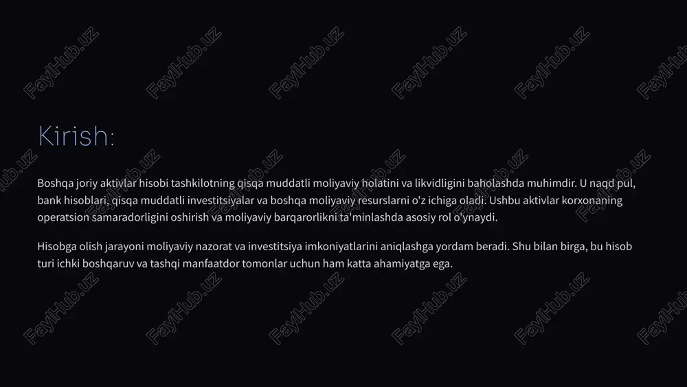 boshqa joriy aktivlar hisobi - Page 3