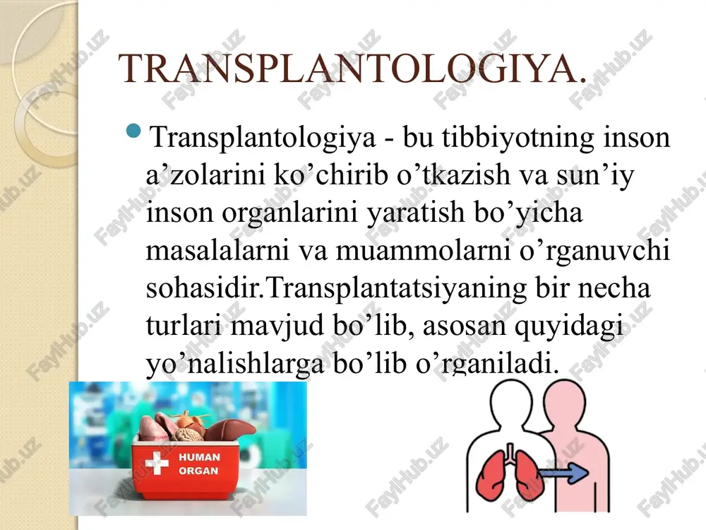 lib borish uchun tibbiyotga oid tegishli bilim, ko‘nikmalarga ega bo‘lish yetarli deb qaralgan bo’lsa, hozirgi kunda bu faoliyat bilan bog’liq bo’lgan etik qoidalar va huquqiy me’yorlarga rioya qilish, bilish va ularga izchil amal qilish ham zarurdir. e’tiboringiz uchun rahmat. image2.png image3.png image4.png image5.png image6.png image7.png image8.jpeg image9.jpeg image10.png image11.png /docprops/thumbnail.jpeg