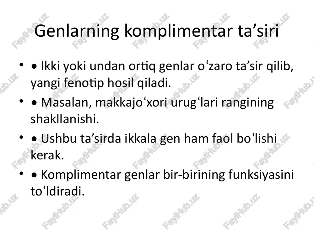genlarning komplimentar ta’siri - Page 3