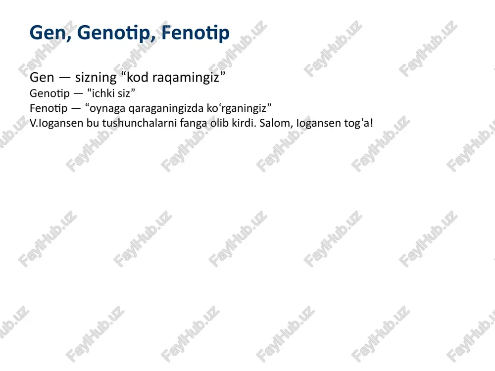 genetika va irsiyat - Page 3