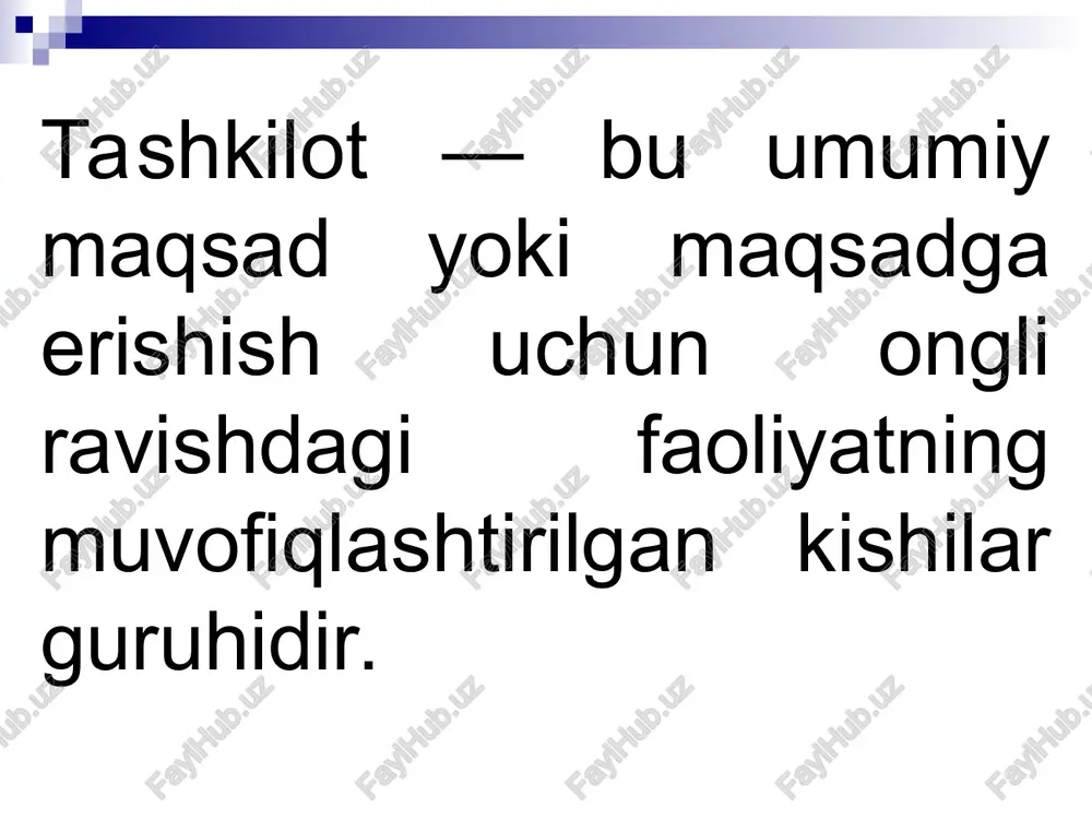 umotlarni ijodiy ishlab chiqishi lozim. shundan keyingina bitta emas, bir necha xodimning tajribasi bayon qilingan ta’rifning muhandislik fikrlari qo‘shilgan uzil-kesil nusxasi tuziladi. ilg‘or tajribaning ta’sirchanligi va samaradorligini oshirish, uni aniqlash va yoyish ma’lum tizimni, boshqacha aytganda, tashkiliy yondashishni talab qiladi. avvalo, ilg‘or tajriba turlarini uning har xil alomatlariga qarab, jumladan, vujudga kelish manbaiga, qo‘llanish sohasiga, muddatiga, qo‘llanishdan hosil bo‘ladigan samaraga qarab tasniflash (klassifikatsiyalash) kerak.