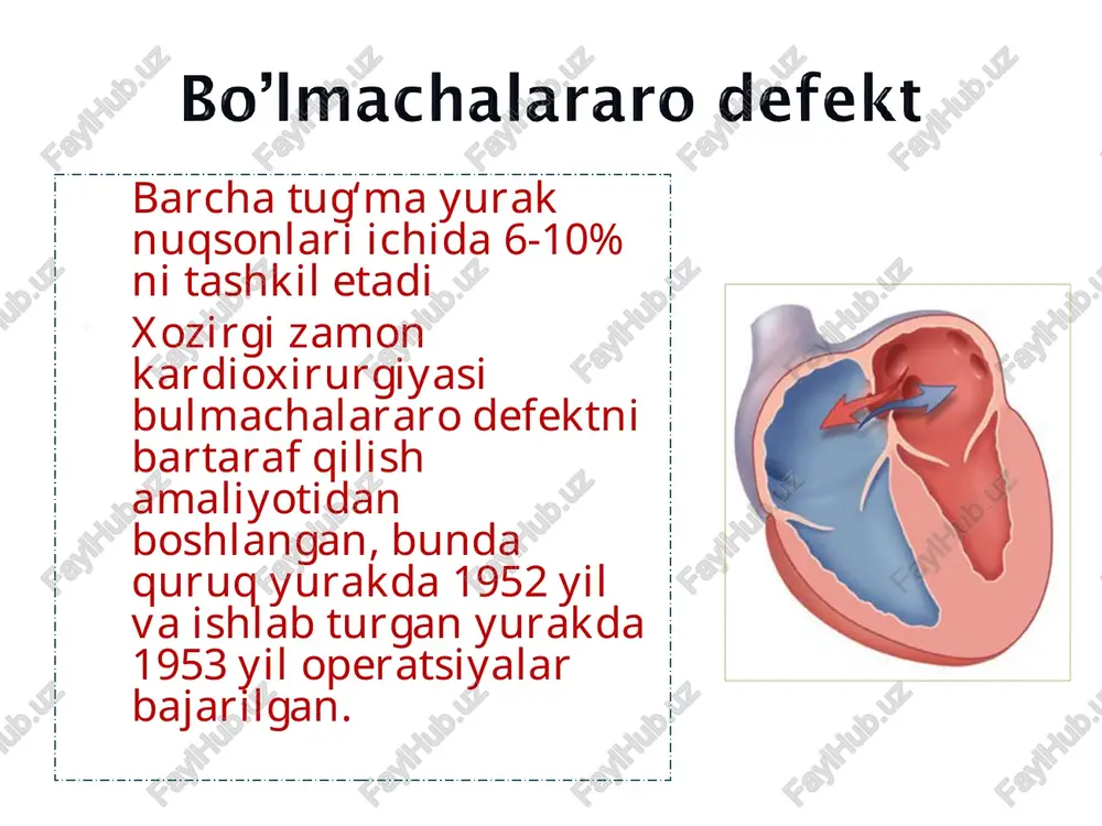 g’ma yurak nuqsoniga qaysi biri kirmaydi? a.fallo tetradasi b.bo’lmachalararo defekt c.mitral klapan yetishmovchiligi d. gipertenziya bolalar xirurgik kasalliklari. shamsiyev.a.m, atakulov.j.o, yusupov.sh.a, shamsiyev.j.a bolalar xirurgiyasi sulaymonov.a.s bolalar xirurgiyasi aliyev.m.m mt.sammi.uz