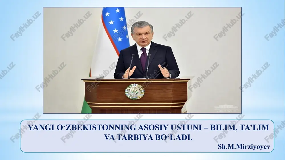 lar. aqshda oyda bir marta direktor va maktabning barcha o‘qituvchilari o‘rtasida rasmiy uchrashuvlar o‘tkaziladi. bundan tashqari har oyda bir marta direktor har bir o‘qituvchi bilan alohida uchrashib, turli masalalarni muhokama qiladi. qiyosiy tahlil etilganligi: o‘zbekistonda o‘zbekiston respublikasi konstitutsiyasi 2023-yil 30-aprel. ix bob. (iqtisodiy, ijtimoiy, madaniy va ekologik huquqlar). o‘zbekiston respublikasi “ta‘lim to‘g‘risida”gi qonuni, 2020-yil 23-sentabr o‘rq-637-sonli, o‘zbekiston respublikasi vazirlar mahkamasining “umumiy o‘rta ta‘lim to‘g‘risidagi nizomni tasdiqlash haqida”gi 2017-yil 15-martdagi 140-sonli qarori, o‘zbekiston respublikasi prezidentining “maktabgacha va maktab ta’limi vazirligi hamda uning tizimidagi tashkilotlar faoliyatini samarali tashkil etish chora-tadbirlari to‘g‘risida”gi 26-may 2023-yildagi pf-79-son farmonida belgilangan huquqiy hujjatlarda maktab direktori ta‘lim mussasasiga umumiy rahbarlikni amalga oshirishi faoliyatida ochiqlik, shaffoflk va qonuniylik tamoyillariga amal qilishi hamda sog‘lom muhitni shakllantirishga mas’ul ekanligi belgilangan. shuningdek, maktab ichki tartib qoidalarga, asosan, maktabda tartib-intizomni ta‘minlashi lozimligi haqida qayd etilgan. qiyosiy tahlil etilganligi: taklif har oyda bir kun o‘qituvchilar bilan samimiy ochiq muloqot uchrashuvini tashkil qilish, yaxshi natijaga …
