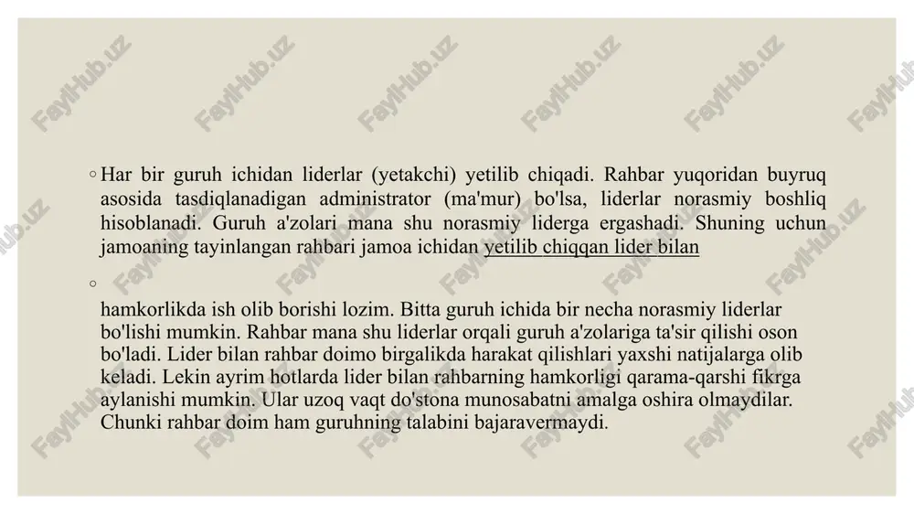 himoya qilishga harakat qiladi. o'ziga yuqori baho beradigan opponent egoistik (lavozimidan ajrab qolishdan qo'rqish, moddiy manfaatdorlik, o'zining xavfsizligini saqlab qolish) motivlarini asosiy o'ringa qo'ygan holda harakat qiladi. uning usullari maqsadga emas, opponent shaxsiga qarshi yo'naltirilgan bo'ladi. kelishuvchanlik munosabati. bu so'zning ma'nosi o'zaro chekinishga rozi bo'lish deganidir. ziddiyatning maqsadiga kelishuvchanlik yo'li bilan qisman erishish mumkin. maqsadga erishish imkoniyatlari to'la yo'qolgan bo'lsa kelishuvchanlik vujudga keladi. omadsizlikka munosabat. ziddiyatni bartaraf qilayotganda o'ziga past baho beradigan opponentda bunday holat sodir bo'lishi mumkin. omadsizlikka konstruktiv munosabat xatolarni tan olish, o'zining kuchsiz tomonlarini his qilishda ko'rinadi. o'ziga yuqori baho beradigan opponent yutqazsa ham aybni boshqa qatnashchilarga qo'yadi. past baho beradigan opponent esa o'zidan ayb qidiradi. nizoga borayotganda nima uchun bu nizo kelib chiqqanligi, oqibati nimalarga olib kelishi, qanday yutuqlarga erishish mumkinligini o'ylab harakat qilish joiz. tashkillashtirilgan ziddiyatlar tashkilotlardagi ziddiyatlar turli hollarda vujudga kelishi mumkin. masalan, xodimlar uyidan kayfiyatlari buzilib kelsa, boshqa hamkasbi bilan ham nizoga borib …