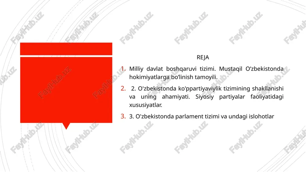 bunda yangi ikki palatali oliy majlis deputatlari va senatorlari amalda o'z ishlariga kirishdilar. ikki palatali parlament tashkil etilgach, o'zbekiston respublikasida qonun chiqaruvchi hokimiyat o'z taraqqiyotida yangi pog'onaga ko'tarildi. eng asosiysi, garchi qonunchilik jarayoni ancha murakkablashgan bo'lsa-da, qabul qilingan qonunlarning sifati sezilarli darajada oshdi. qonunlarni qabul qilishda siyosiy partiyalarning roli kuchaydi. qonun loyihalarini partiyalarning fraktsiyalarida oldindan ko'rib chiqish, qonunchilik palatasi yalpi majlislarida huquqiy hujjatlar loyihalarini muhokama qilishda ularning fikrlarini albatta eshitish amaliyoti shakllandi nima uchun parlament islohotlari mamlakatimizda siyosiy islohotlarning asosiy bo'g'iniga aylandi? birinchidan, parlamentning qonunchilik vazifasi shaxs, jamiyat va davlat faoliyatini huquqiy jihatdan tartibga solish imkonini beradi. ikkinchidan, parlament davlat hokimiyati institutlari tizimida saylab qo'yiladigan asosiy vakillik organi sanaladi. bu esa uning fuqarolar uchun ochiq va demokratik tabiatini belgilab beradi. uchinchidan, parlament o'zining ta'siri, vakolatlari nuqtai nazaridan hokimiyat shoxobchalari orasida muhim ahamiyat kasb etadi • parlamentning muhim qarorlar qabul qilish va qonunlar ijrosini nazorat etish faoliyatini kuchaytirish lozim. hozirgi kunda …