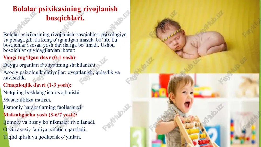 ʻlni bosib oʻtib borib kelish kabi tartiblarga qatʼiy rioya qilish. kun tartibida biron bir oʻzgarish yoki buzilish boʻlsa, bu bolani qoʻzgʻatib yuborishi mumkin. cheklangan qiziqishlar – muayyan faoliyatga, mavzuga yoki sevimli mashgʻulotlariga haddan tashqari qiziqish va butun eʼtiborini unga bagʻishlash. misol uchun, yosh autizm tashxisli bolalar aylanadigan narsalarga eʼtibor berishlari va bunda boshqa narsalarni eʼtibordan qochirishlari mumkin. kattaroq yoshdagi autistik bolalar ob-havo yoki sport kabi bir mavzu haqida hamma narsani oʻrganishga harakat qilishlari va bu haqda doimiy ravishda gapirib yurishlari mumkin sensor reaktivlik – maʼlum bir tovush yoki ishoraga salbiy munosabatda boʻlish, yorugʻlik yoki harakatlardan hayratlanish, ogʻriq yoki kuyishga aniq befarqlik kabi gʻayrioddiy reaktsiya. oʻz-oʻzini shikastlash. oʻz-oʻziga shikast yetkazish xatti-harakatlari autizm tashxisli odamlar orasida keng tarqalgan boʻlib, ular boshni urish, oʻz-oʻzini tishlash va soch yulishdan iborat boʻlishi mumkin. ushbu xatti-harakatlarning baʼzilari jiddiy shikastlanish yoki oʻlimga olib kelishi mumkin. rivojlanishda kechikish boʻlgan bolalarda, shu jumladan, autizmli odamlarda oʻz-oʻziga zarar yetkazish xatti-harakatlarining …