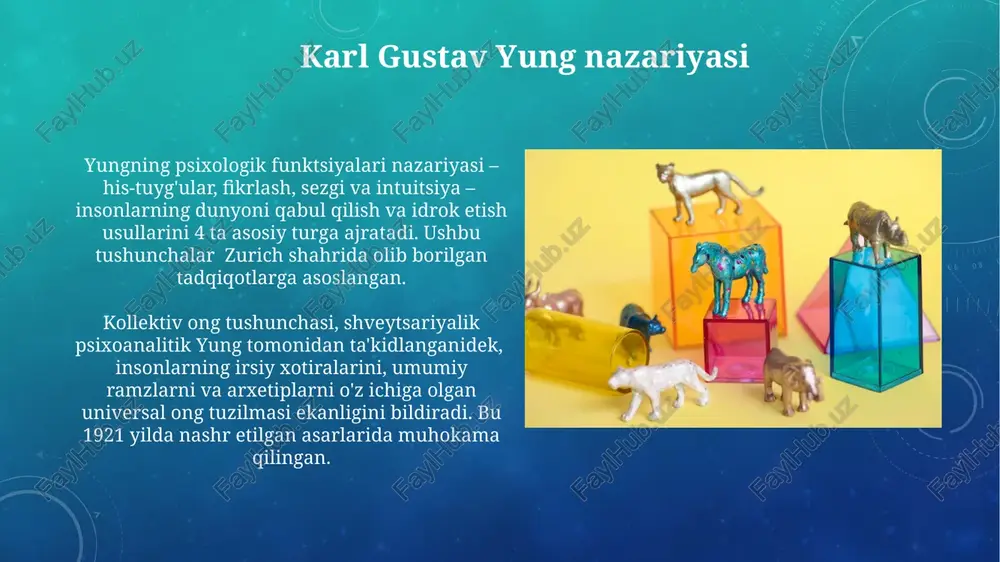 individual farqlariga urg'u berib, 20-asrning o'rtalarida psixologiyaga katta hissa qo'shdi, xususan, 4000 ga yaqin ishtirokchi bilan o'tkazilgan katta miqyosli tadqiqotlar orqali. eysenck tipologiyalari: neyrotizm ayzenk tipologiyasida neyrotizm 16 pf so'rovnomasida 8 ta shkala orqali o'lchanadi va yuqori ballar germaniyada o'tkazilgan tadqiqotlarda yuqori darajadagi tashvish va emotsional beqarorlik bilan bog'liq. ayzenkning psixometrik tadqiqotlari neyrotizmning genetik komponentlarini ta'kidlaydi va taxminan 40% ga yaqin irsiy omillarni aniqladi, shu bilan birga, atrof-muhit omillari ham ta'sir ko'rsatishi aniqlangan. tipologiyalarni solishtirish big five modeli (ochiqlik, vijdonlilik, ekstraversiya, yoqimli, neyrotizm) 5 ta asosiy o'lchov bilan 1990-yillardan boshlab aqsh va yevropada keng qo'llaniladi, eysenck modeliga qaraganda ko'proq xususiyatlarni o'z ichiga oladi. jung, eysenck va big five modellarining barchasi shaxsiyatning turli xil jihatlarini aks ettiradi, ammo ularning prognozlash qobiliyati va amaliy qo'llanilishi jihatidan farqlari mavjud, bu esa, masalan, kasbiy tanlashda muhim ahamiyat kasb etadi. big five: ekstroversiya tadqiqotlar shuni ko'rsatdiki, ekstroversiya xususiyatiga ega bo'lgan odamlarning 70% dan ortig'i o'zlarini …