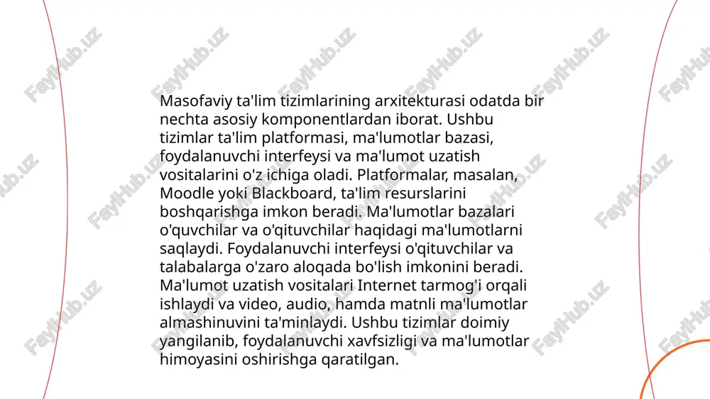 , lekin tahrirlash qiyinchilik tug'dirishi mumkin. ".mp4" esa keng diapazondagi video pleyerlar tomonidan qo'llab-quvvatlanadi, lekin sichlanishi mumkin. ... t.me/slaydai_bot katta hajmdagi ma'lumotlarni biriktirish (big data integration) jarayoni turli manbalardan kelgan ma'lumotlarni birlashtirishni o'z ichiga oladi. 2022-yilda global big data bozori qiymati 274,3 milliard dollarni tashkil etdi va 2027-yilga borib 473,6 milliard dollarga o'sishi kutilmoqda. ma'lumotlarni birlashtirish usullari orasida etl (extract, transform, load), ma'lumotlar omborlari, va ma'lumotlar ko'llari (data lakes) mavjud. katta hajmdagi ma'lumotlarni samarali biriktirish orqali korxonalar yanada samarali qaror qabul qilish imkoniga ega bo'ladilar. bu jarayon joriy yil ko'plab kompaniyalar uchun raqamli transformatsiyaning muhim qismini tashkil etmoqda. ... t.me/slaydai_bot ma'lumotlarni shifrlash va himoya qilish zamonaviy axborot texnologiyalarining muhim jihatlaridan biridir. shifrlash amaliyoti orqali ma'lumotlar maxfiylik, yaxlitlik va daxlsizlikni ta'minlaydi. aes (advanced encryption standard) algoritmi keng qo'llanilib, 128, 192 va 256 bitli kalit uzunliklarini qo'llaydi. rsa algoritmi ochiq kalitli shifrlash hisoblanib, 2048 yoki 4096 bit uzunlikdagi kalitlardan foydalanadi. ma'lumotlarni himoya …