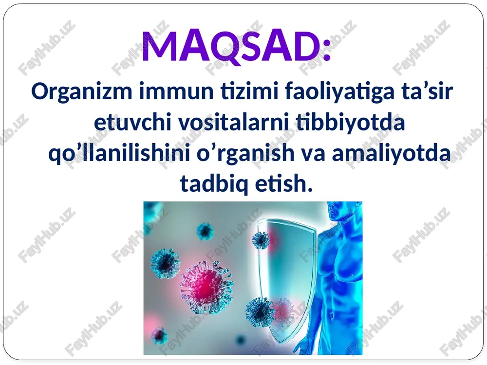 , yallig’lanishning asosiy mediatori prostaglandinlarni, tromboksanni hosil bo'lishini kamaytiradi. ma’lumki, prostaglandinlar yallig’lanish o'chog'ida arteriolalarni kengaytiradi, tromboksan venulalarni qisqartiradi - venostaz paydo qiladi. nosteroid moddalar tufayli prostaglandinlarni, tromboksanning kamayishi arteriolalarni qisqartiradi, venostazni o'tib ketishiga olib keladi. gistidin-dekarboksilaza, 5 - oksitriptofan-dekarboksilaza fermentlarini faolligini kamaytirib, gistamin, serotoninlarni hosil bo'lishini qisqartiradi. atsetilsalitsilat kislota salitsilat kislota unumlaridan boiib, kattalar va bolalardagi o‘tkir va surunkali revmatizm, nevrit, miozit, artritlarni davolash uchun qo’llanadi, yallig’lanish, og'riq, harorat, revmatizmga qarshi kurashish xususiyati bor. shu bilan birga atsetilsalitsilat kislota boshqa a’zolar va sistemalarga ta’sir ko'rsatadi: trombotsitlar agregatsiyasiga to'sqinlik qilib, qonni suyultiradi, jigar faoliyatiga ta’sir ko'rsatib, safro ajralishini oshiradi, kislota-ishqoriy muvozanatga ta’sir ko'rsatib, qonda kompensirlangan alkoloz paydo qilishi mumkin. butadion pirozolon unumlaridan bo'lib, yallig’lanishga, harorat, og'riqqa qarshi ta’sir etadi. yallig’lanishga qarshi xususiyati bo'yicha atsetilsalitsilat kislota hamda amidopirindan ustunroq. bu modda asosan o'tkir revmatizm, poliartrit, podagra kasalliklarida ichishga, parenteral buyuriladi hamda mahalliy malham sifatida qoilanadi. me’da-ichakdan yaxshi so'riladi, metabolizmga uchraydi, to'qimalarga o'tadi. …