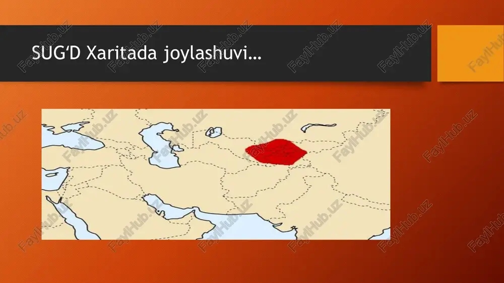 lodiy iv asrga oid “qo‘hna so‘g‘d maktublari”. arab istilosigacha bo‘lgan mavqe arab istilosigacha bo‘lgan mavqe arablar kelishidan oldin so‘g‘dlar iqtisodiy va madaniy jihatdan gullab-yashnagan, buyuk ipak yo‘lining bosh yetakchilaridan bo‘lgan. viii asrda arab istilosi natijasida so‘g‘d tili asta-sekin o‘z mavqeini yo‘qotgan. image2.png image3.png image4.jpeg image5.jpeg image6.jpeg image7.jpeg image1.png /docprops/thumbnail.jpeg