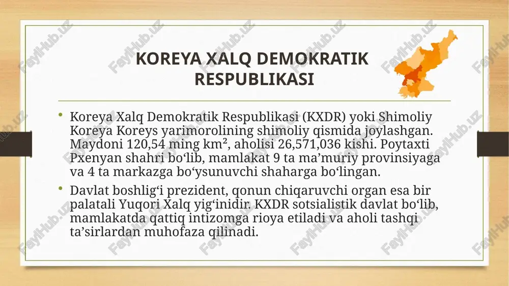 liyatning jonlanishidan dalolat beradi, bu esa umumiy iqtisodiy tiklanishga hissa qo'shgan. qurilish 2022-yildagi 3073,20 mlrd kpw dan ishlab chiqarish 2022-yildagi 5433,50 mlrd kpw dan qishloq xo'jaligi 2022-yildagi 7146,70 mlrd kpw dan xizmatlar 2022-yildagi 10912,10 mlrd kpw dan 2023-yilda 3325,10 mlrd kpw ga o'sdi. 2023-yilda 5752,80 mlrd kpw ga o'sdi. 2023-yilda 7216 mlrd kpw ga o'sdi. 2023-yilda 11096,20 mlrd kpw ga o'sdi. yaim ko'rsatkichlari 2023-yil dekabr holatiga ko'ra, shimoliy koreyaning yaim doimiy narxlarda 32320 milliard kpwni tashkil etdi. yaimning yillik o'sish sur'ati 3.1% ga yetdi. xizmatlar sektori yaimga eng katta hissa qo'shgan bo'lsa, davlat boshqaruvi va qishloq xo'jaligi ham muhim o'rin tutadi. yillar bo'yicha iqtisodiyot statistikasi yaim va o‘sish sur’ati ( qisqa tahmini): 1991: yaim $22,9 mlrd, kishi boshiga $1038. 2000–2013: o‘sish o‘rtacha 1,4%. 2017: turli manbalarga ko‘ra 1,3–3,7% atrofida. 2023: yaim 40,2 trln vona, o‘sish – 3,1%. ushbu tahlil ishlab chiqarish hajmi hisob-kitoblarini janubiy koreya narxlariga aylantiradi, shuning uchun janubiy …