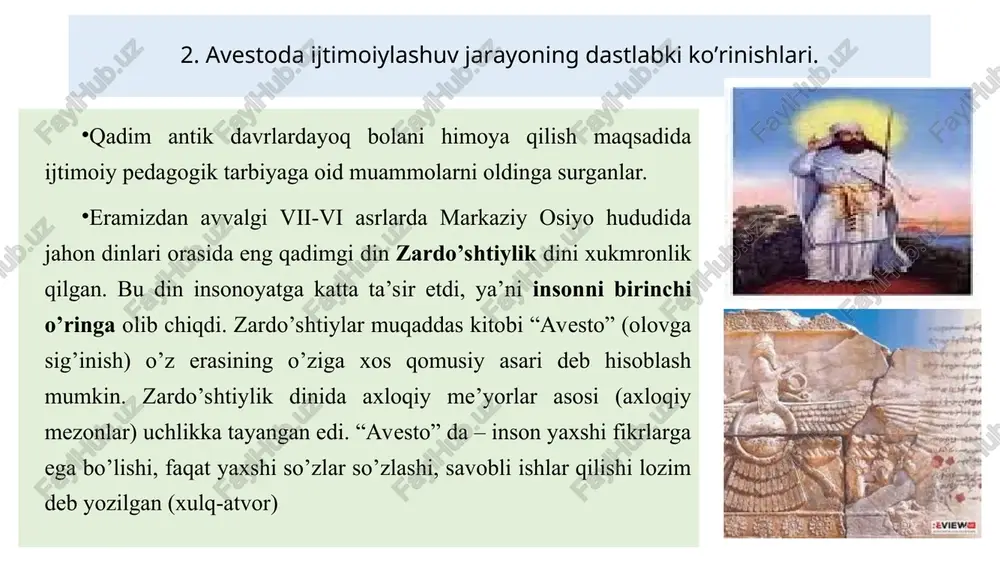 i va boshqa fikrlar kabidir. xii-xiii asrlarda markaziy osiyo tabiatshunos – faylasuflari, tarixchi, shoir va rassom musavvirlari o’z ijodlarida ijtimoiy fanlarga alohida e’tibor bilan qarab, tabiat sirlarini o’rganishga intilganlar. bular qatorida nuriddin abdurahmon jomiy (1414-1492), jaloliddin davoniy (1427- 1502), alisher navoiy (1441-1501), husayn voiz koshifiy (1440-1505) o’z asarlarida inson aqli- tafakkuri, uning qobiliyati insonni yuqiri axloqiy hislatlari, insoniylik g’oyalari, bolalar tarbiyasida umuminsoniy qadriyat hisoblanadi. o’zbek tilining asoschisi ulug’ alloma, musiqachi, davlat arbobi, alisher navoiyning ijtimoiy pedagogik g’oyalari yuksak darajada insonparvarligi bilan ajralib turadi. u insonni butun koinotda, bu olamda ham yagona eng oliy mavjudot deb hisoblagan. bolani esa oilaga quvonch ham baxt keltiruvchi muqaddas in’om sifatida uyni yoritib yuboradi deb hisoblaydi. inson o’z farzandinigina emas, balki kelajak avlod bo’lgan barcha bolalarni sevmog’i shart deb yozadi shoir. ijtimoiy pedagogikaga oid fikrlarini bizning olim va allomalarimiz- ma’rifatparvarlarimiz jadidchilik harakati etakchilari xx asr boshlarida yashab ijod etgan mahmudxo’ja behbudiy (1874-1919), munavvar qori abdurashidxonov …