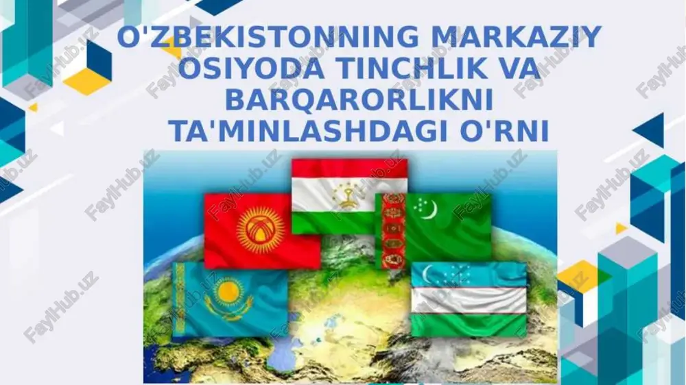 yo tinchligini ta’minlash”, “xalqaro terrorizm va ekstremizmga qarshi hamkorlikda kurashish” kabi muhim takliflari xalqaro jamoatchilik tomonidan qo’llab-quvvatlandi. hozirgi paytda butun jahonda globallashuv jarayonlarining kuchayib borishi bilan yer yuzida tinchlik-barqarorlikni saqlash tobora muhim ahamiyat kasb etib, uni amalga oshirishda xalqaro tashkilotlarning roli kuchayib bormoqda. xalqaro tashkilotlar deb butun insoniyat uchun umumiy bo’lgan maqsadlarga erishish yo’lida davlatlar, milliy jamiyat uyushmalarining ijtimoiy-iqtisodiy, siyosiy, madaniy va ilmiy-texnik asoslarda birlashuvidan tashkil topgan tashkilotlarga aytiladi. xalqaro tashkilotlarning umumiy xususiyati shundan iboratki, ularning faoliyati aniq bir milliy davlat chegarasidan chetga chiqib, davlatlararo vazifalar va muammolarni hal etishga qaratilgan bo’ladi. bunday tuzilmalar bugungi kunda davlatlar o’rtasidagi ko’p tomonlama munosabatlarning eng muhim va samarali shakllaridan biri bo’lib qolmoqda. hozirgi kunda dunyoda har xil mazmun va maqsadga bo’ysundirilgan 2,5 mingdan ortiq xalqaro tashkilot mavjud. jahonda 350 dan ortiq hukumatlararo tashkilot faoliyat ko’rsatmoqda. 1. xalqaro muammolarni hal qilishda an’anaviy yondashuvning asosiy belgilari sifatida quyidagilarni ko’rsatish mumkin: - sinfiy, guruhiy, milliy manfaatlarning …