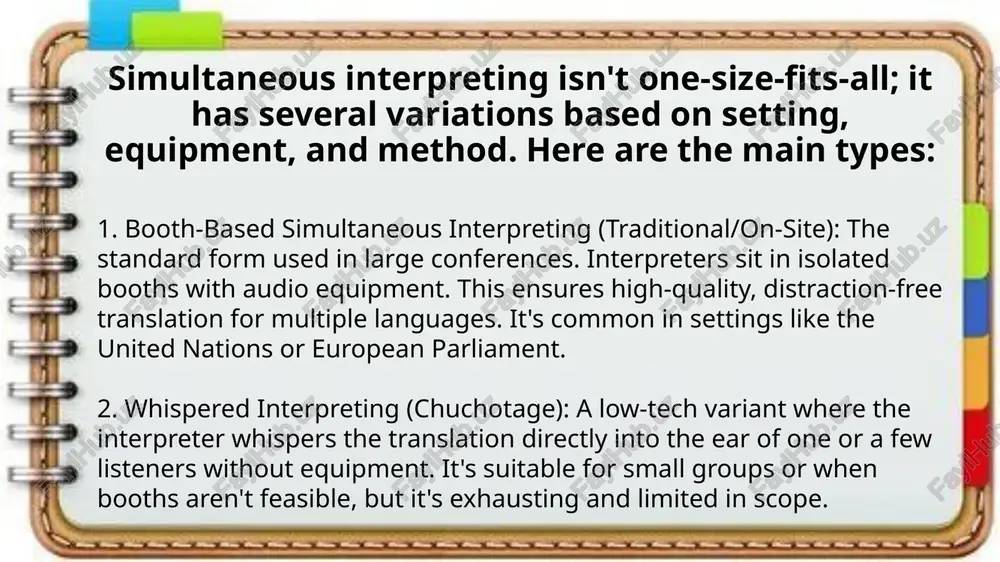 types of simultaneous interpreting: interpreting public speaking - Page 3
