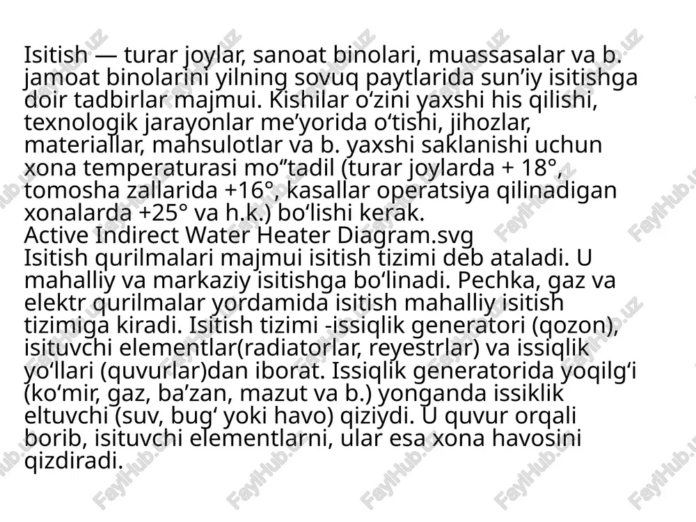 k harakati gidrodinamika; suyuq metallarning oʻziga xos oqimi magnit gidrodinamika uslublari orqali oʻrganiladi. kondensatsiya (lot. condensatio – quyuklanish, zichlashish) , kondensatlanish — 1) gazsimon holatdagi moddaning sovishi yoki siqilishi natijasida suyuq yoki qattiq holatga utishi. kondensatsiya — buianishning aksi. kondensatsiya muayyan modda uchun kritik t-radan past t-radagina sodir boʻladi. kritik nuqta bilan uchlama nuqta orasidagi t-raviy oralikda modda suyuq holatga, yanada pastroq t-ralarda esa kristall holatga oʻtadi. suyuq yoki kristall holatlar orasida muvozanatli kondensatsiya yuz berib, gaz holatdan suyuq yoki qattiq holatga oʻtayotganida maʼlum miqdorda issiqlik ajraladi. bu issiqlik moddaning shu t-ra va bosimda bugʻlanishiga sarflangan issiqlikka teng. kondensatsiya bug’lanishga teskari bo’lgan jarayondir. bug’lanish jarayonida suyuqlik gaz yoki bug’ga aylansa, kondensatsiya jarayonida gaz yoki bug’ suyuq yoki qattiq holatga o’tadi. gaz yoki bug’ning hajmi qisqarganda yoki soviganda kondensatsiya sodir bo’ladi. kondensatsiya jarayonida qiziq narsalar yuz beradi. birinchidan, gaz holatidan suyuq holatga o’tish, modda miqdori o’zgarmagan holda hajmning kichrayishiga olib keladi. …