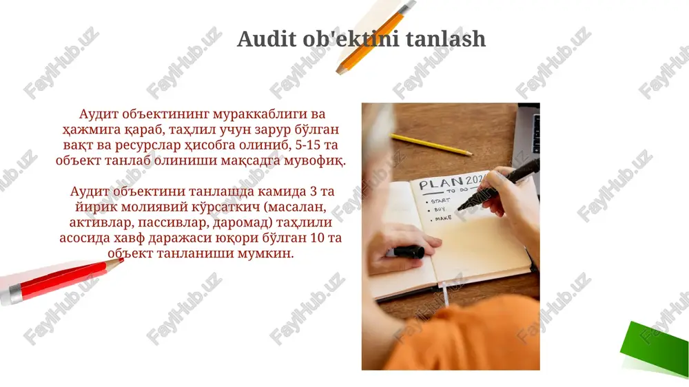 auditorlik tekshiruvlarini rejalashtirish bosqichlari - Page 3