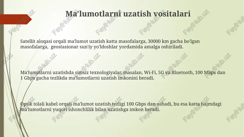 a ziddiyatlarni keltirib chiqarishi mumkin. tarmoq texnologiyalari va aloqa tarmoq texnologiyalari, masalan, ethernet yoki wi-fi, ma'lumotlarni 1 gbps dan 10 gbps gacha tezlikda uzatish imkonini beradi, bu esa real vaqt rejimida yuqori hajmdagi ma'lumotlarni qayta ishlashga yordam beradi. ip protokoli va tcp/ip steki kabi tarmoq protokollari ma'lumotlarning ishonchli va samarali uzatilishi uchun muhim ahamiyatga ega bo'lib, paketlarning yo'qolishi va buzilishlarni kamaytiradi. bulutli texnologiyalar, virtual serverlar va ma'lumotlar markazlari kabi infratuzilmalar tarmoq orqali ma'lumotlarni saqlash va qayta ishlash uchun 30 dan ortiq xizmatlarni taklif etadi. dasturiy ta'minot va uning roli dasturiy ta'minot kompyuter tizimlarining samarali ishlashini ta'minlaydi, 1000 dan ortiq dasturlar turli vazifalarni bajarish imkonini beradi va ma'lumotlarni qayta ishlash tezligini 5 barobar oshirishi mumkin. zamonaviy dasturiy ta'minotlar, bulut texnologiyalari yordamida, 24/7 foydalanuvchilarga ma'lumotlarga kirish imkoniyatini taqdim etadi va ma'lumot xavfsizligini 99% gacha oshiradi. o'yin dasturlari bozorining hajmi 200 milliard dollardan oshadi va bu sektor 1 millionlab ish o'rinlarini yaratadi, shuningdek, …