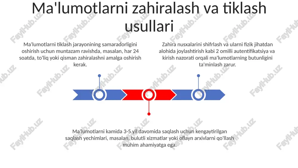 oatda tekshirish va shubhali faoliyatlarni aniqlash uchun tahlil qilish, xavfsizlik hodisalari sonini kamaytirishga yordam beradi. voqealar jurnallarini tahlil qilishda siem (security information and event management) tizimlaridan foydalanish, xavfsizlik tahdidlarini aniqlash va ularga javob berish vaqtini sezilarli darajada kamaytiradi. kirish nazorati va autentifikatsiya usullari ko'p faktorli autentifikatsiya (mfa), masalan, parol, sms-kod va bir martalik parol generatoridan foydalanish, xavfsizlikni sezilarli darajada 3-5 marta kuchaytirib, noqonuniy kirish xavfini kamaytiradi. kirish nazorati uchun biometrik usullar, masalan, barmoq izi yoki yuzni aniqlash texnologiyalari, 99% gacha aniqlikni ta'minlab, avtorizatsiyadan o'tishni ishlash tezligini oshiradi va xavfsizlik darajasini yaxshilaydi. rolga asoslangan kirish nazorati (rbac) tizimi, foydalanuvchilarga faqat ularning vazifalariga mos keladigan ma'lumotlarga kirish imkonini berib, ma'lumotlarning o'g'irlanishini oldini olishga va avtorizatsiyani samarali boshqarishga yordam beradi. xodimlar orasida xavfsizlik siyosatlarini muntazam ravishda tarqatish va kamida har chorakda xavfsizlik sohasidagi yangiliklar va tahdidlar to'g'risida xabardor qilish zarur. foydalanuvchilarga yillik kamida 2 marta xavfsizlik bo'yicha treninglar o'tkazish va ularning bilimlarini sinovdan …