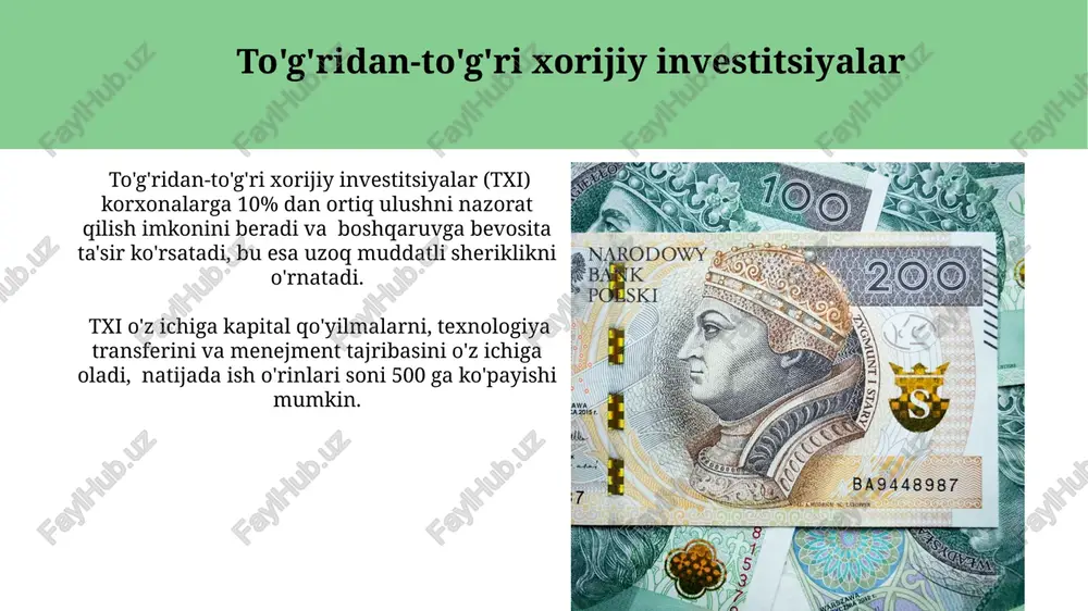 to'g'ridan-to'g'ri xorijiy investitsiyalar - Page 3