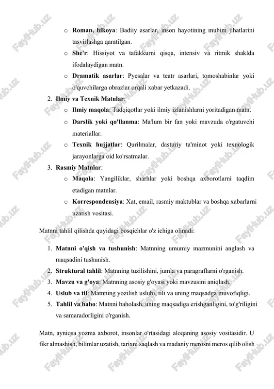 ab chiqilsa, muharrir kasbi uchun ehtiyoj qolmaydi. bu esa matn bilan ishlashni osonlashtiradi. 1 kompyuter dasturi 2 ta’minoti asosida ishlaydi: a) texnik; b) lingvistik ushbu qismlar o‘zaro bir-biriga bog’liq holatda ishlaydi. lingvistik ta’minot lingvistik protsessor deb ham ataladi. u mustaqil tarkibiy qismlarga ega, bir nechta lingvistik modullardan tashkil topgan. kompyuter lingvistikasida lingvistik modul termini bugungi kunda muhim ahamiyat kasb etmoqda. boisi tabiiy tilning kompyuter tiliga o‘tkazilishi, ya’ni kompyuter tizimi orqali matnga ishlov berish yo‘llarining yaratilishi kuzatilmoqda. buning uchun chet tillarning lingvistik dasturlari ishlab chiqilgan va bugungi kunda ular takomillashtirilmoqda. boshlang'ich maktabning muhim vazifalaridan biri kichik yoshdagi o'quvchilarning og'zaki va yozma nutqini o'stirishdir.shubhasiz, hamma fanlar o'quvchilarning lug'at boyligini o'stirishga, imlodan savodxonligini oshirish va nutq malakalarini rivojlantirishga xizmat qiladi.ona tilini muvaffaqiyatli o'qitishning muhim sharti ta'limni o'quvchilarning hayotiy tajribasi bilan, ularning bevosita ko'rganlari, kitoblardan o'qib bilganlari bilan bog'lash hisoblanadi.ma'lumki, o'qish darsliklaridagi matnlar turli manbalardan olinganligi aniq. ona tili darsini o'qish bilan bog'lansa, o'quvchilarning …