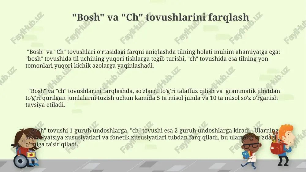 liq" geometriyada 3 o'lchovli maydonni ifodalaydi. bo‘g‘iz tovushlari o‘zbek tilida 6 ta “bo‘g‘iz tovushlari” mavjud bo‘lib, ularning 3 tasi unli, 3 tasi undosh tovushlardir. ularning har biri fonetik transkripsiyada o‘z belgilariga ega. “bo‘g‘iz tovushlari”ning artikulyatsiyasi ovoz paychalarining torayishi va tebranishi bilan bog‘liq bo‘lib, bu jarayon 1-3 millisekund davom etadi. “bo‘g‘iz tovushlari” tovushlarining 3 ta asosiy turi mavjud: to‘siqsiz, to‘siqli va yarim to‘siqli, ularning har biri ovoz hosil bo‘lish mexanizmi bilan farqlanadi. e'tiboringiz uchun rahmat @taqdimot_robot image1.png