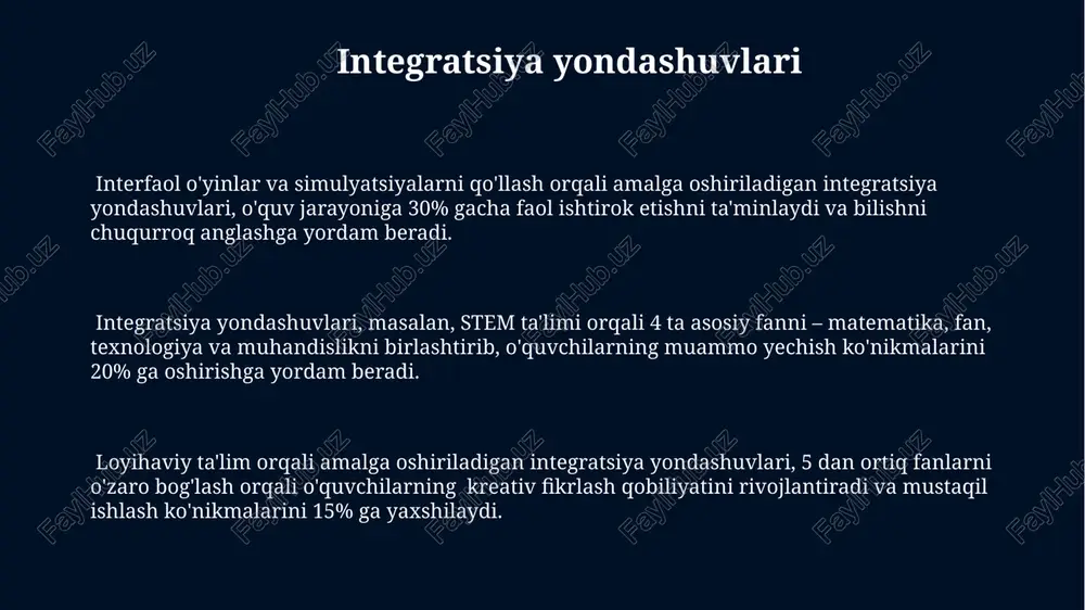 hokama qilish imkoniyatini beradi, metakognitsion ko'nikmalarni rivojlantiradi. baholashda portfel usuli o'quvchining 30 ta ishini (rasmlar, insholar, loyihalar) jamlab, uning rivojlanishini 5 ta mezon bo'yicha baholash imkonini beradi. e'tiboringiz uchun rahmat @taqdimot_robot image1.jpg