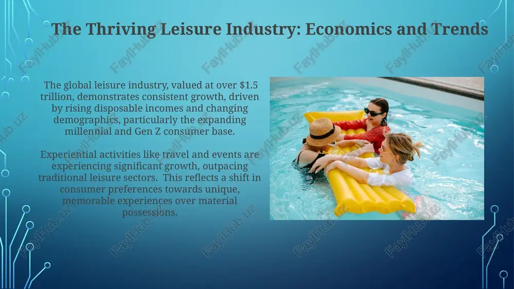 oss various platforms. virtual reality (vr) and augmented reality (ar) technologies are projected to dominate 30% of the leisure market by 2030, offering immersive experiences in gaming, fitness, and tourism. the modern leisure centre: a hub of activities the average leisure centre generates revenue streams from multiple sources including membership fees, class bookings, facility rentals (e.g., sports courts for 50 gbp per hour), and concessions, demonstrating a robust business model. many leisure centres now incorporate sustainable technologies, reducing their carbon footprint by at least 15% through initiatives like solar panel installations and water recycling systems, promoting eco-conscious recreation. defining leisure: activities, time, and pursuits leisure pursuits often reflect personal values and aspirations; approximately 60% of leisure activities are chosen for stress reduction, while 20% are focused on skill development or creative expression, demonstrating inherent motivations. leisure activities encompass a broad spectrum, from solitary pursuits like reading (25% of adults) to …