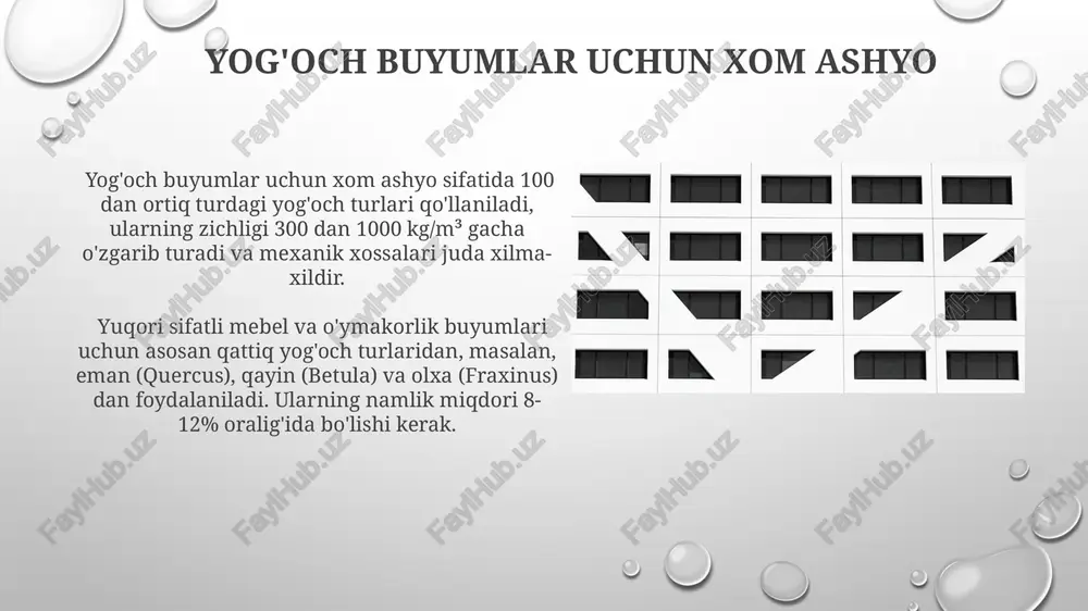 yog'och buyumlar uchun xom ashyo - Page 3