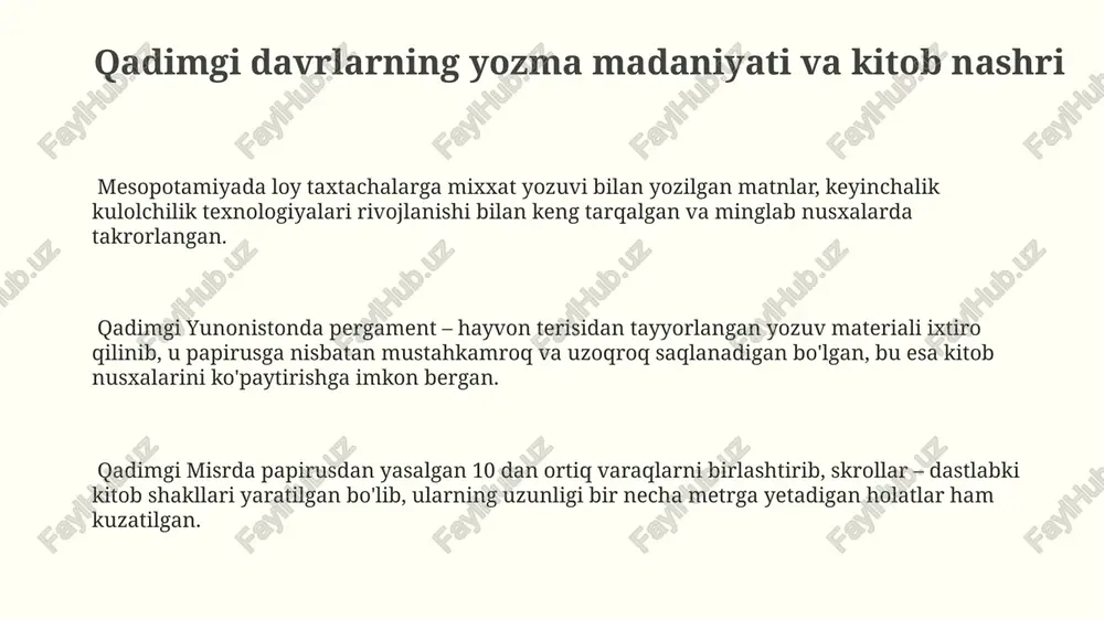 y axborot vositalarining paydo bo'lishi 20-asrning ikkinchi yarmida televideniyaning jadal rivojlanishi va ommaviy axborot vositalarining sonining keskin oshishi axborot iste'moli va ta'sirining yangi darajasini belgilab berdi. 19-20-asrlar o'rtalarida matbaa texnologiyalarining rivojlanishi ommaviy nashrlarning sonini yuz minglab nusxalarga yetkazdi, bu esa ommaviy axborot vositalarining keng tarqalishini ta'minladi. radio va kinoning paydo bo'lishi 20-asr boshlarida ommaviy axborot vositalarining yangi shakllarini vujudga keltirdi, millionlab odamlarga bir vaqtning o'zida ma'lumot yetkazish imkoniyatini yaratdi. e'tiboringiz uchun rahmat @taqdimot_robot