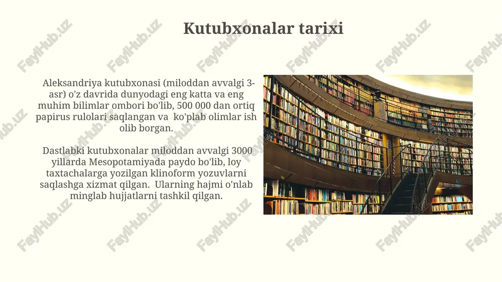 kutubxonalar tarixi - Page 3