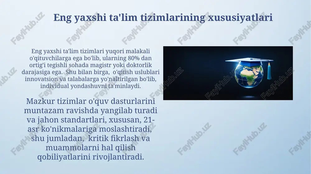 dunyoda tan olingan ta'lim tizimlari - Page 3