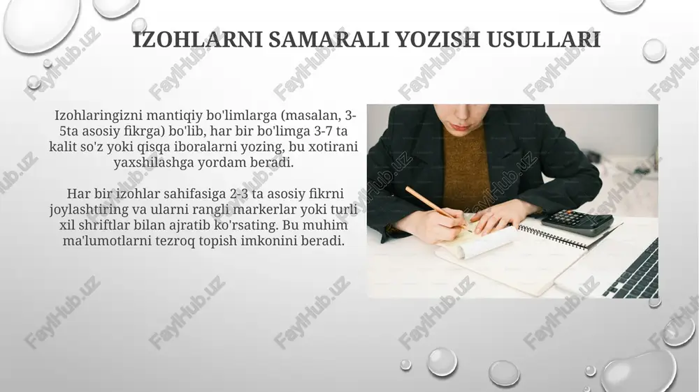 izohlarni samarali yozish usullari - Page 3