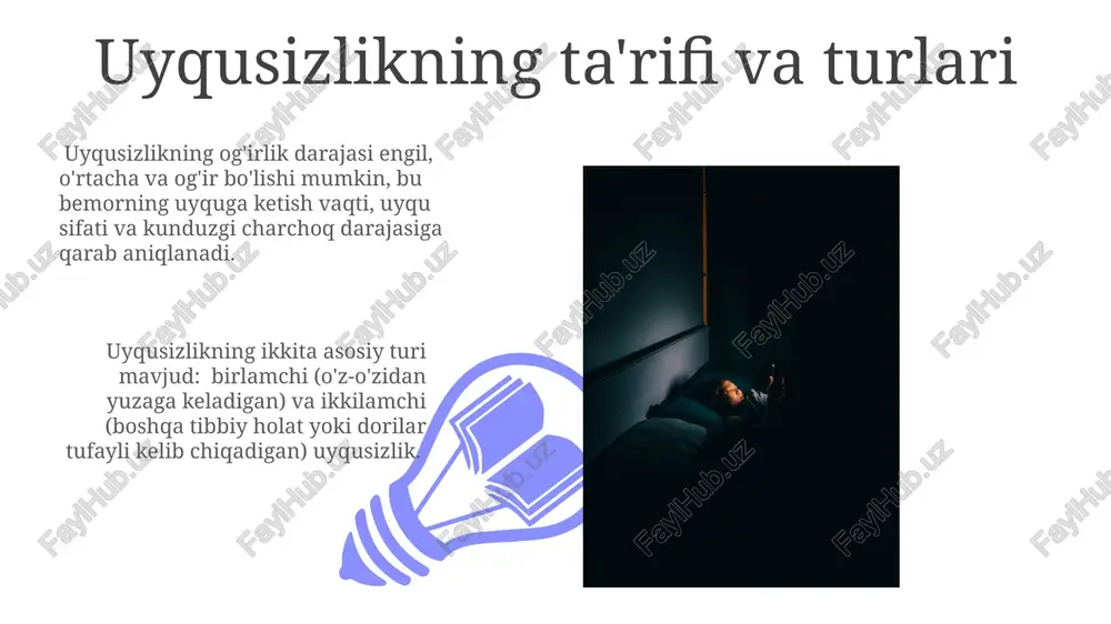 uyqusizlikning ta'rifi va turlari - Page 3
