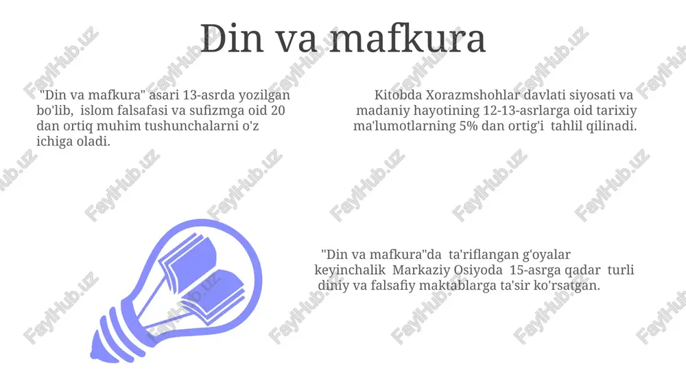 g kuchini va ta'sirini ko'rsatadi. davlat boshqaruvi va islohotlari uning moliyaviy siyosatida soliqlarni to'plash tizimini takomillashtirish, xususan, er solig'ini va savdodan olinadigan bojlarni to'plashning samaradorligini oshirishga urg'u berilgan bo'lib, bu davlat xazinasiga tushumlarni ko'paytirishga olib keldi. jaloliddin manguberdi davrida davlat apparatining ishlash samaradorligini oshirish uchun korruptsiyaga qarshi kurash kuchaytirildi va mansabdor shaxslarning javobgarligini oshirishga qaratilgan chora-tadbirlar amalga oshirildi, bu ham davlat boshqaruvining samaradorligini oshirishga xizmat qildi. jaloliddin manguberdining davlat boshqaruvidagi muhim islohotlaridan biri 1221 yildagi askarlarining maoshini oshirish va ularning moddiy ta'minotini yaxshilash bo'yicha qabul qilingan farmonlari bo'ldi, bu armiyaning jangovar qobiliyatini oshirishga xizmat qildi. moʻgʻullar istilosi va manguberdini roli manguberdi qoʻmondonligi ostida 1221-yilda amudaryo boʻyida boʻlib oʻtgan qattiq janglarda moʻgʻullar armiyasiga qarshi 20 mingdan ortiq turkiy-oʻzbek qoʻshinlari qatnashgan, ammo bu yetarli boʻlmagan. manguberdi oʻzining harbiy mahorati va jasorati bilan mashhur boʻlib, moʻgʻullar istilosi davrida taxminan 3 yil davomida qarshilik koʻrsatgan, ammo oxir-oqibat magʻlubiyatga uchragan. moʻgʻullar istilosi davrida manguberdi xorazmshoh …