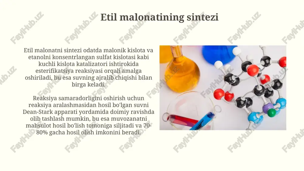 malon kislotasi va uning etil efirining xususiyatlari - Page 3