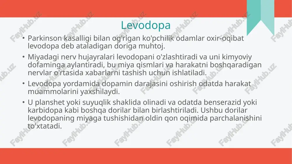 parkinson kasalligida ishlatiladigan dori vositalari - Page 3