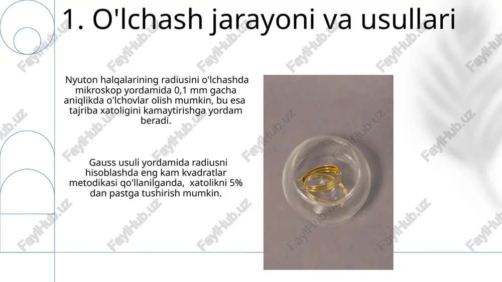 nyuton halqalarini radiusini o’lchash - Page 3