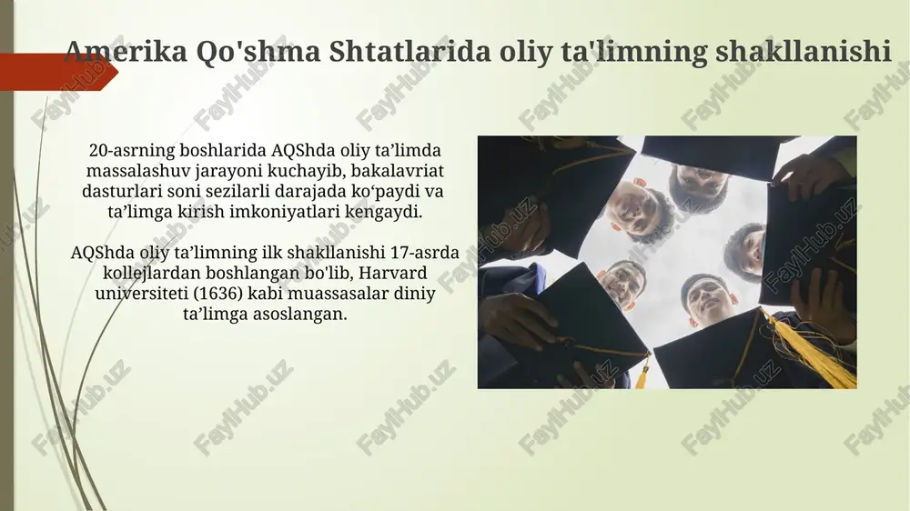 ratilayotgan byudjet mablag'larining 15% atrofida samaradorligi pastligi sababli, byudjet sarf-harajatlarini optimallashtirish va nazoratni kuchaytirish kerak. oliy ta'lim muassasalarida professor-o'qituvchilarning 30% dan ortig'i zamonaviy texnologiyalarni yetarlicha bilmasligi ta'lim sifatiga salbiy ta'sir ko'rsatmoqda, shuning uchun ularning malakasini oshirishga urg'u berish zarur. oliy ta'lim va mehnat bozori davlat tomonidan qo‘llab-quvvatlanadigan 15 ta strategik soha uchun malakali mutaxassislar yetishmasligi muammosi mavjud. oliy ta’lim muassasalarini bitiruvchilarining 70% dan ortig‘i mehnat bozorining talabiga mos keladigan kasblar bo‘yicha malaka olgan. renessans davri va uning oliy ta'limga ta'siri xvi asrda yevropada gullab-yashnagan uyg'onish davri universitetlarning rivojlanishiga, xususan, humanitar fanlarning o'rganilishiga kuchli ta'sir ko'rsatib, klassik adabiyot va falsafa o'qitishga 30% ga ko'proq e'tibor qaratdi. uyg'onish davri oliy ta'lim tizimiga sekulyarlashuv va insonparvarlik g'oyalarini keng tarqalishi orqali ta'sir ko'rsatib, diniy ta'limning ustunligini asta-sekin yo'q qildi va yangi fanlarning paydo bo'lishiga zamin yaratdi. oliy ta'lim tizimining shakllanishiga oid tarixiy ma'lumotlar 1917-yilgi oktyabr inqilobidan keyin rossiya imperiyasi hududida, jumladan oʻzbekistonda, oliy ta’lim …